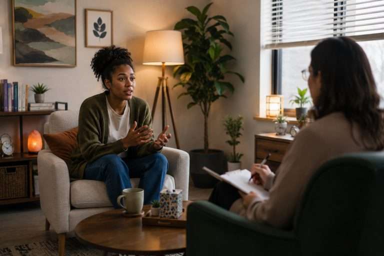 Person taking therapy