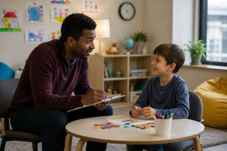 kid taking therapy